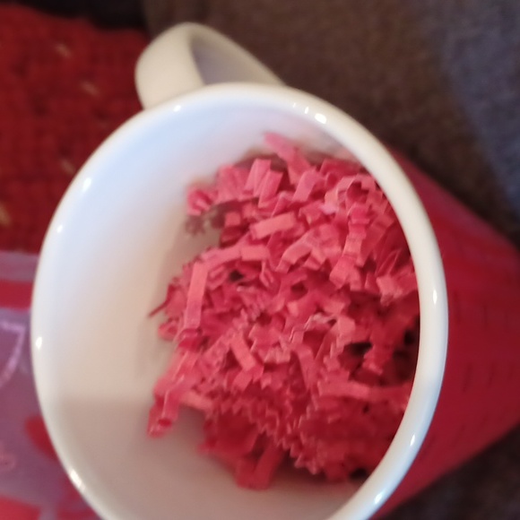 ❤️ California Pantry Red Latte Polka Dot 17 oz Mug (020624E). - Picture 3 of 4